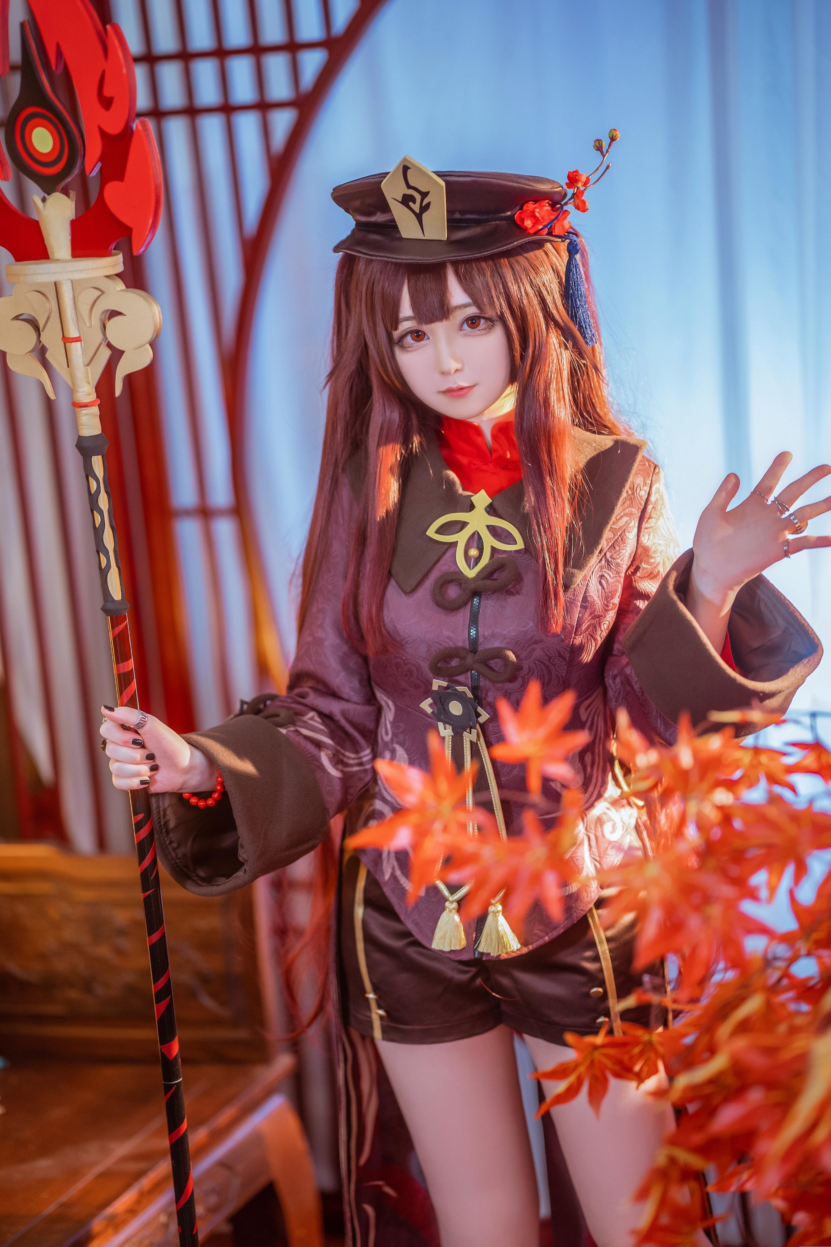 Sayako(さやこ)原神-胡桃COSPLAY图欣赏插图1