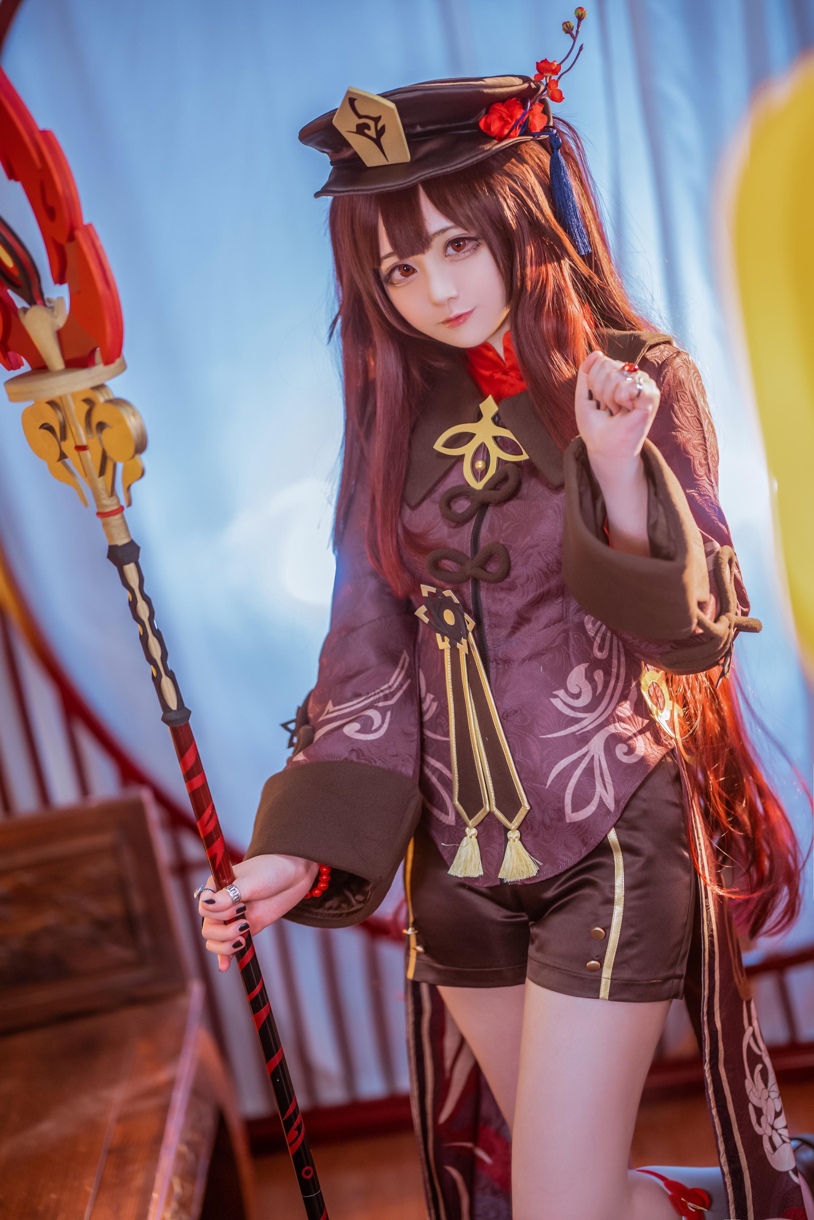 Sayako(さやこ)原神-胡桃COSPLAY图欣赏插图5