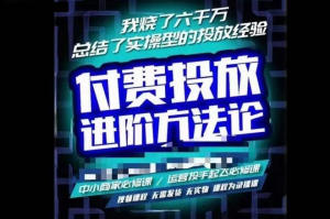 苏酒儿・抖音付费投放进阶课程，烧了六千万总结了实操型投放经验插图