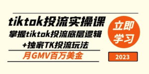 tiktok投流实操课：掌握tiktok投流底层逻辑+独家TK投流玩法月GMV百万美金百度网盘插图