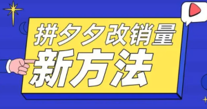 拼多多改销量新方法+卡高投产比操作方法+测图方法百度网盘插图