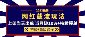 2023网红·同款截流玩法初级+高级课程-上架破10w+持续爆单百度网盘插图