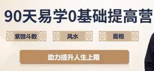 吴明光《90天易学0基础提高营》紫微斗数+风水+面相视频插图