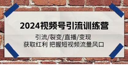 《视频号引流训练营》引流/裂变/直播/变现 获取红利插图