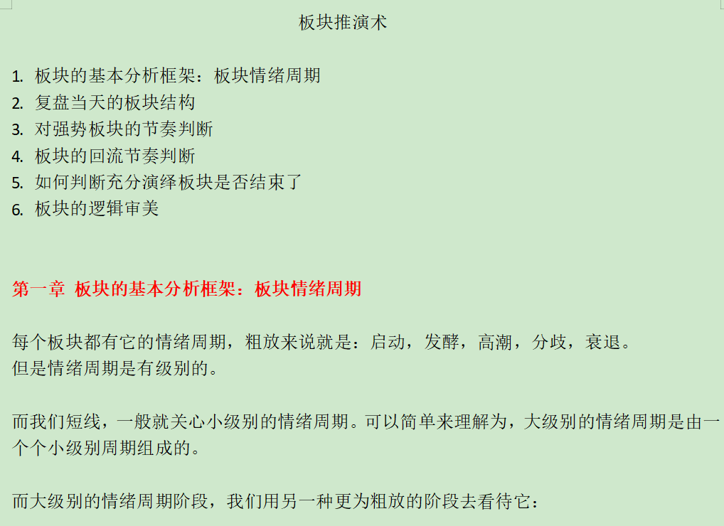 【复盘哥】看懂龙头股复盘哥板块推演术上下两集插图