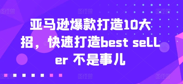 亚马逊爆款打造10大招，快速打造best seller 不是事儿插图