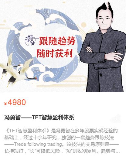 【冯勇智】原价4980元的《TFT智慧盈利体系趋势跟踪技法》插图